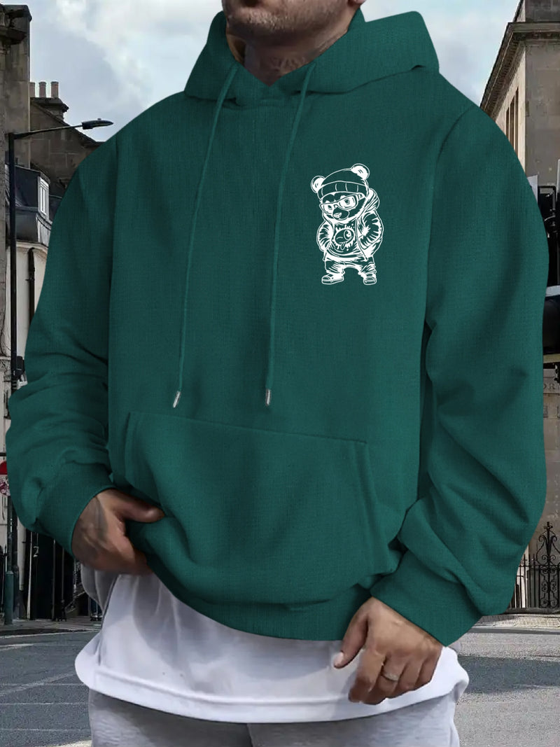 Men's Casual Hooded Sweatshirt.