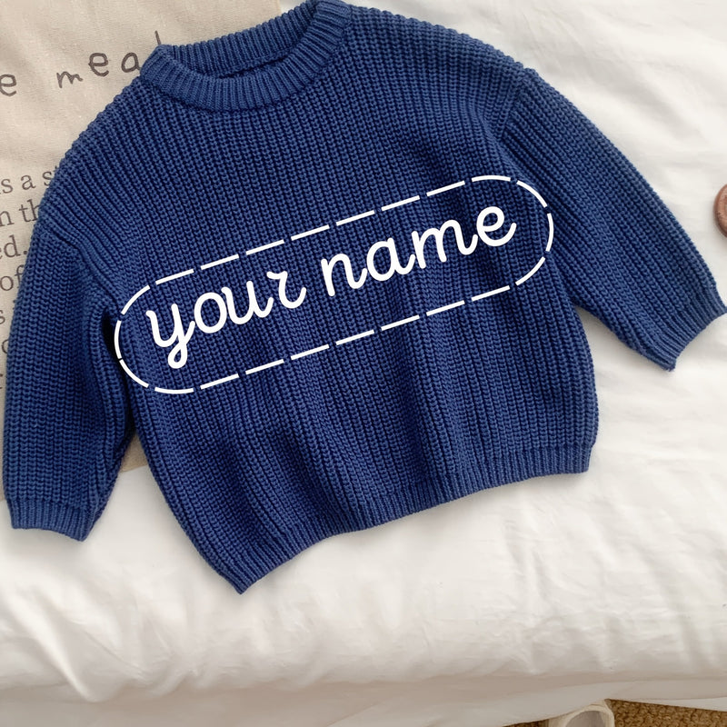 Customizable Girls' Casual Sweater.