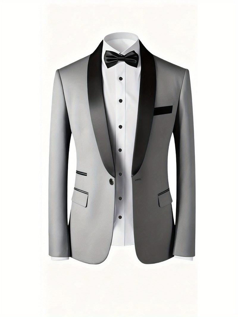 A High-End Men'S Two-Piece Suit, Perfect for Weddings, Parties.