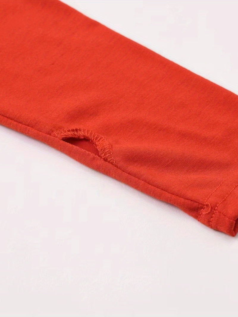 Women's Solid Color Tie-Up Asymmetrical Dress.