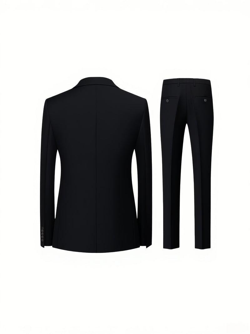 Men'S High-Quality New Two-Piece Suit, Trendy Business Casual Style.