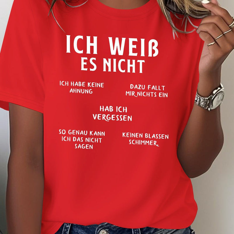 Women's Funny German Humor T-Shirt.