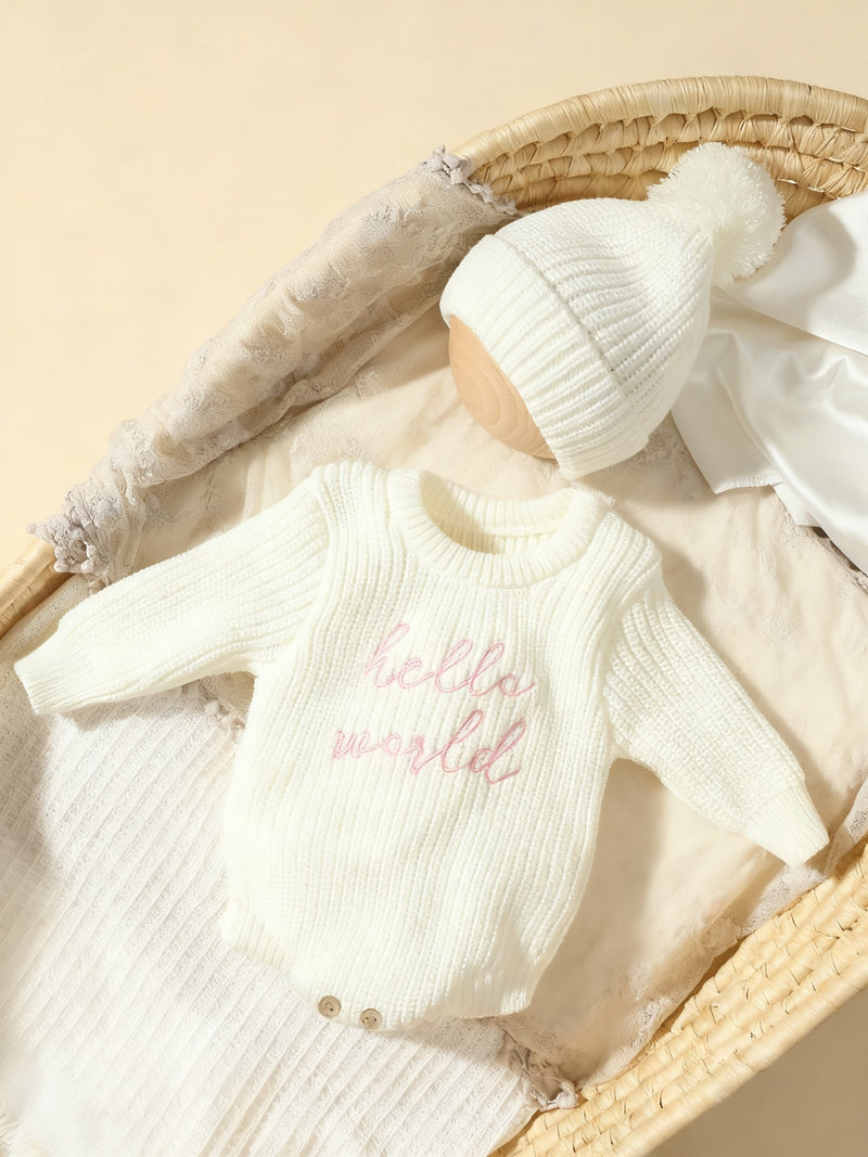 2pcs Photography Outfit, Hooded Sweater.