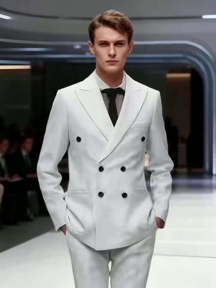 2pcs Luxury Classic Men's Suit Set.