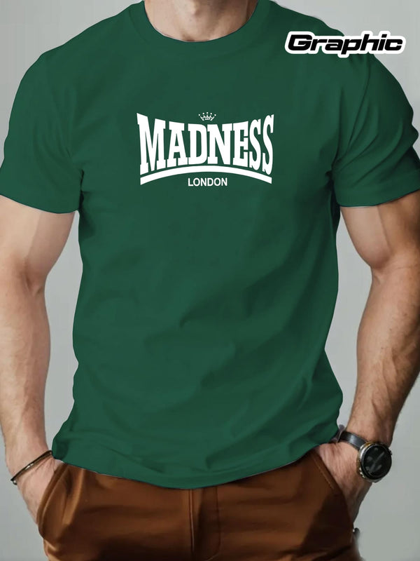 Men's "Madness London" Graphic T-Shirt.
