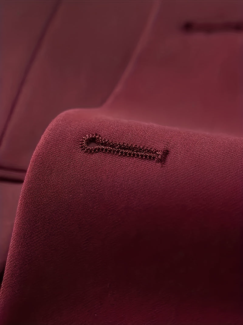 Men's 3pcs Suit Set, Including a Blazer, Vest, And Trousers.