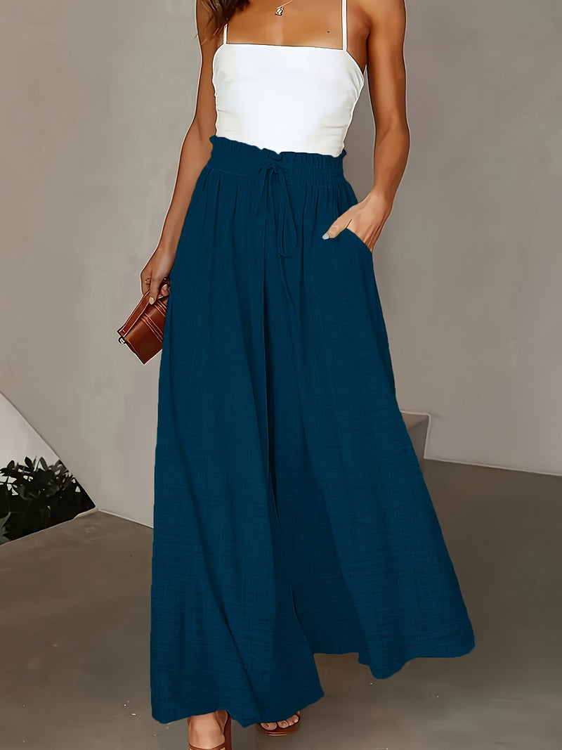 Spring And Autumn Women's Loose Long Pants.