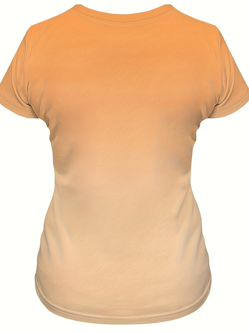 A Short-Sleeved Shirt Featuring a Casual Duck Wine Chocolate Design, Perfect for Women.