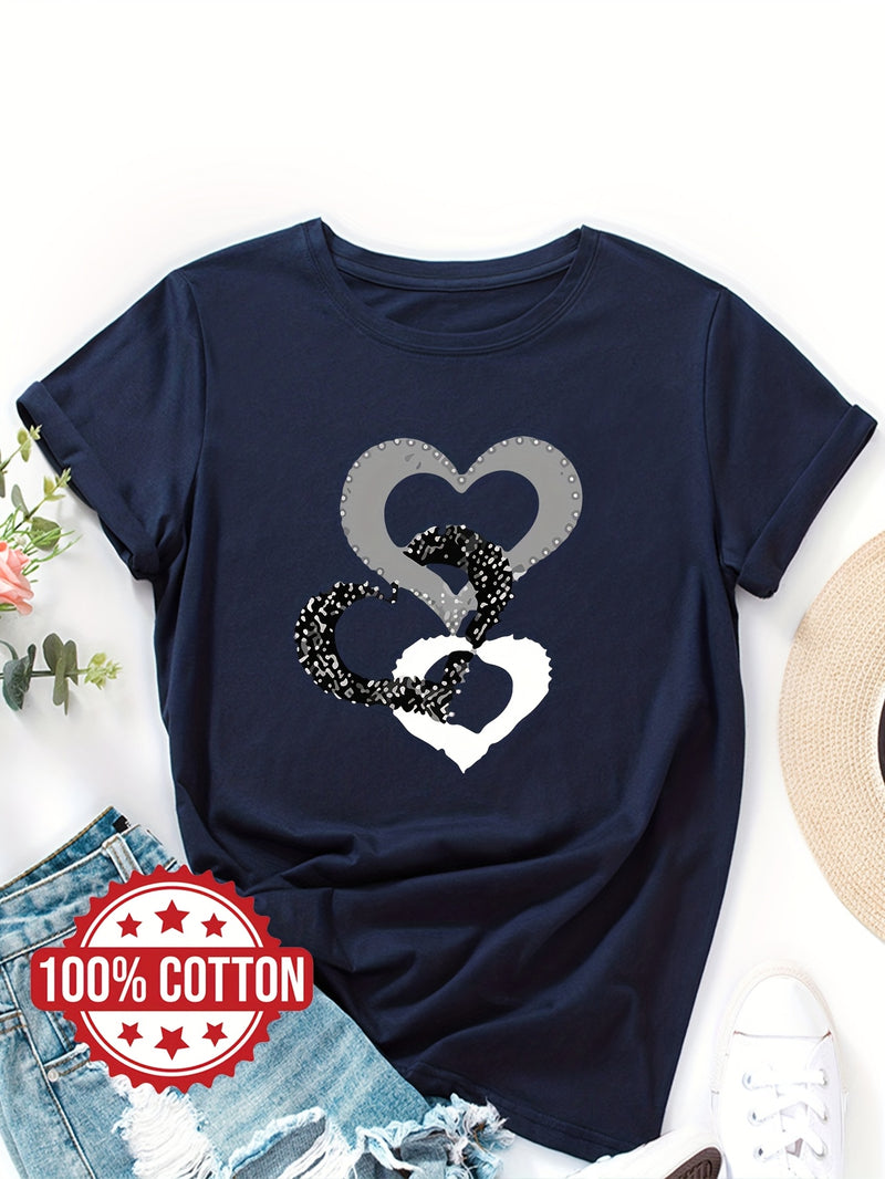 Women's "Love" Graphic Print T-Shirt.