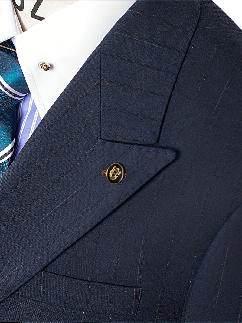 2pcs Men's Suit Set Includes Jacket + Trousers Only