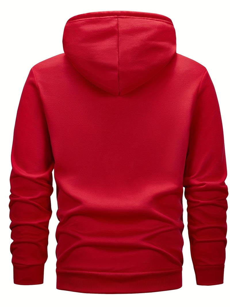 2pcs Men's Hooded Long-Sleeve Sweatshirt.