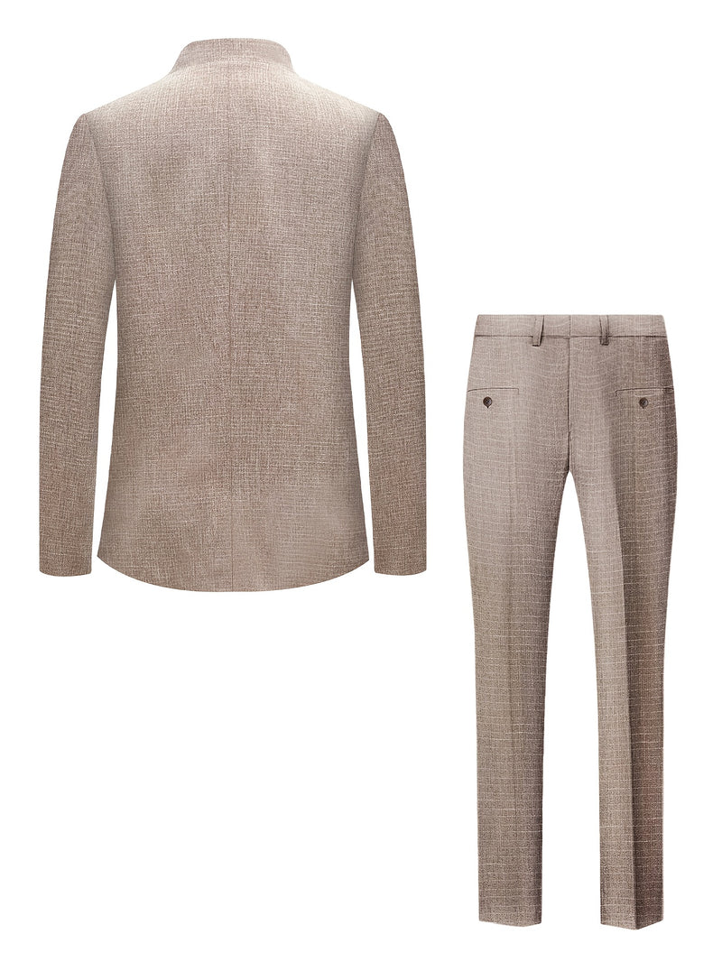 Two-Piece Men's Chinese-Style Suit Set.