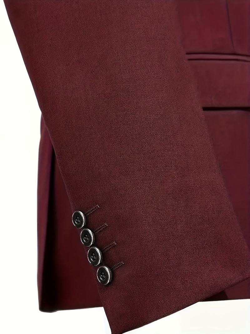 Men'S Premium Two-Piece Suit, Plus-Size Suit Set with Pants.