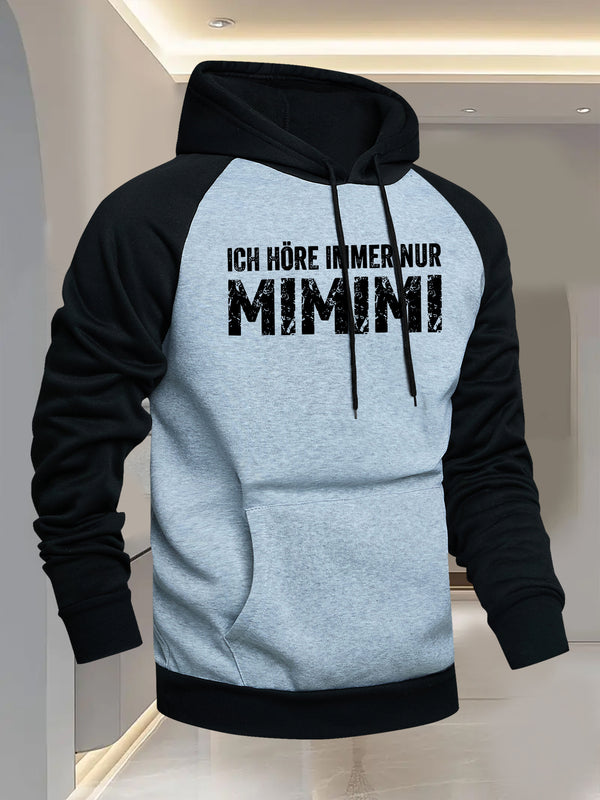 Men's Hooded Color-Blocked Sweatshirt.