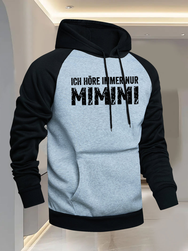 Men's Hooded Color-Blocked Sweatshirt.