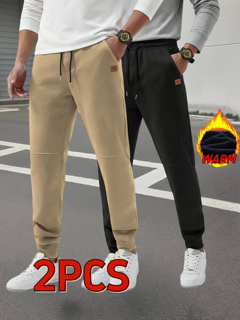 2pcs Men's Autumn Winter Casual Pants.