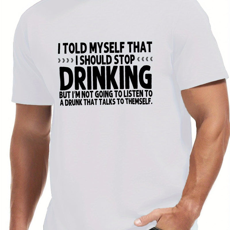 Men's Round Neck Short Sleeve Tee Fashion Regular Fit T-Shirt Top.