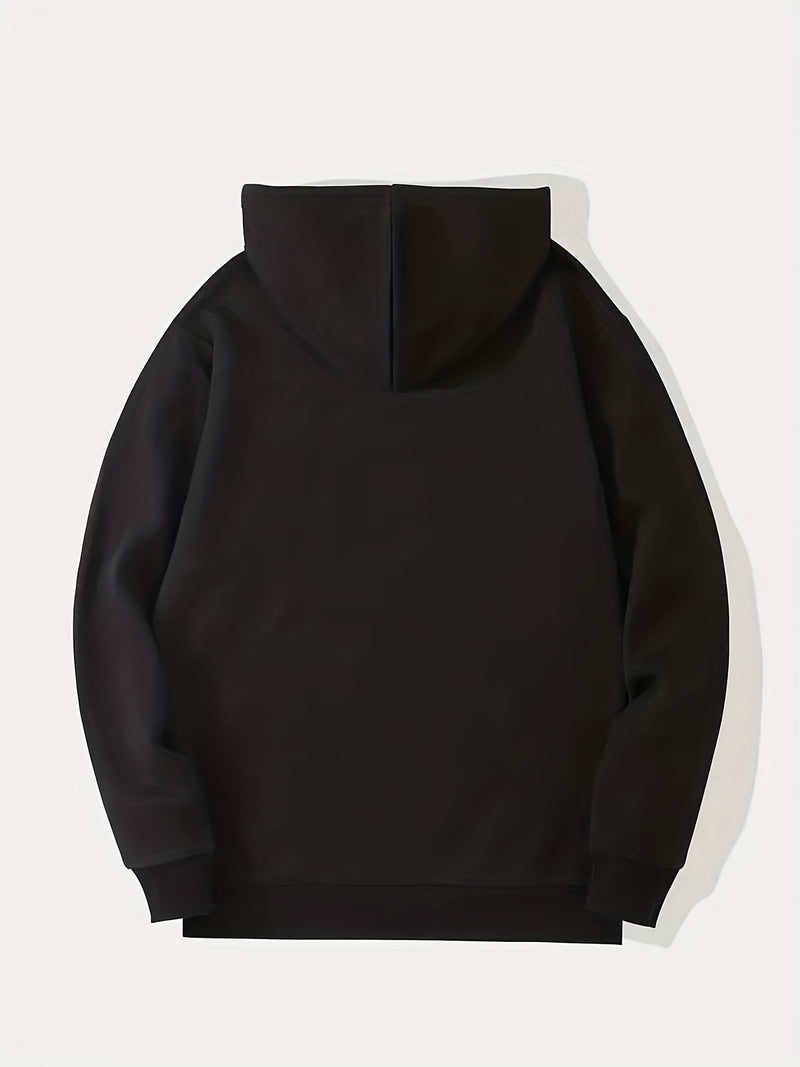 Men's Printed Drawstring Hoodie Sweatshirt.