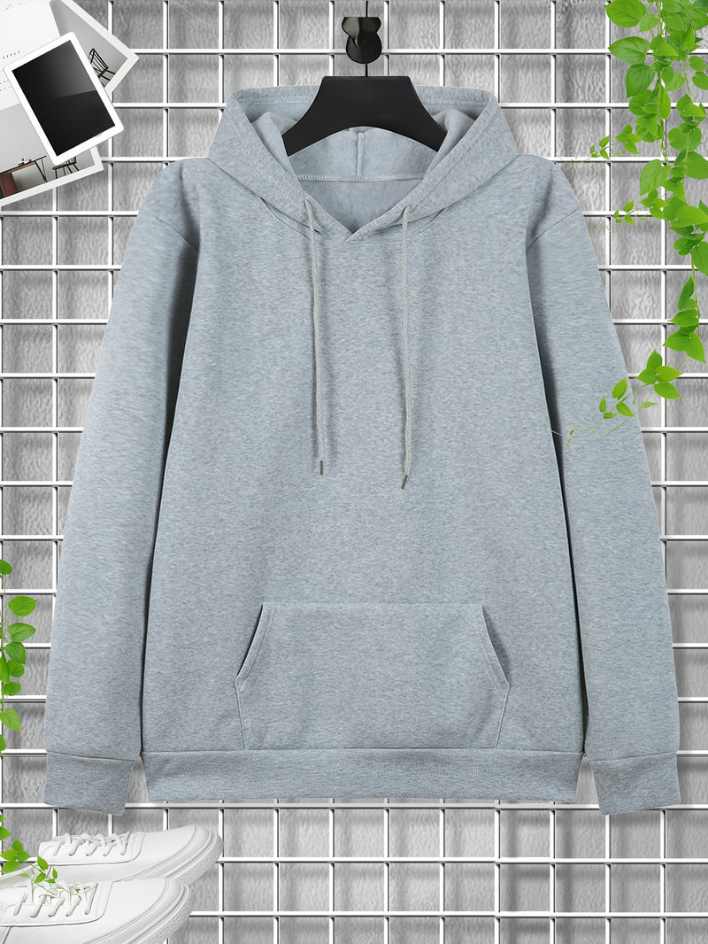 Men's Autumn/Winter Compass Print Hooded Sweatshirt.