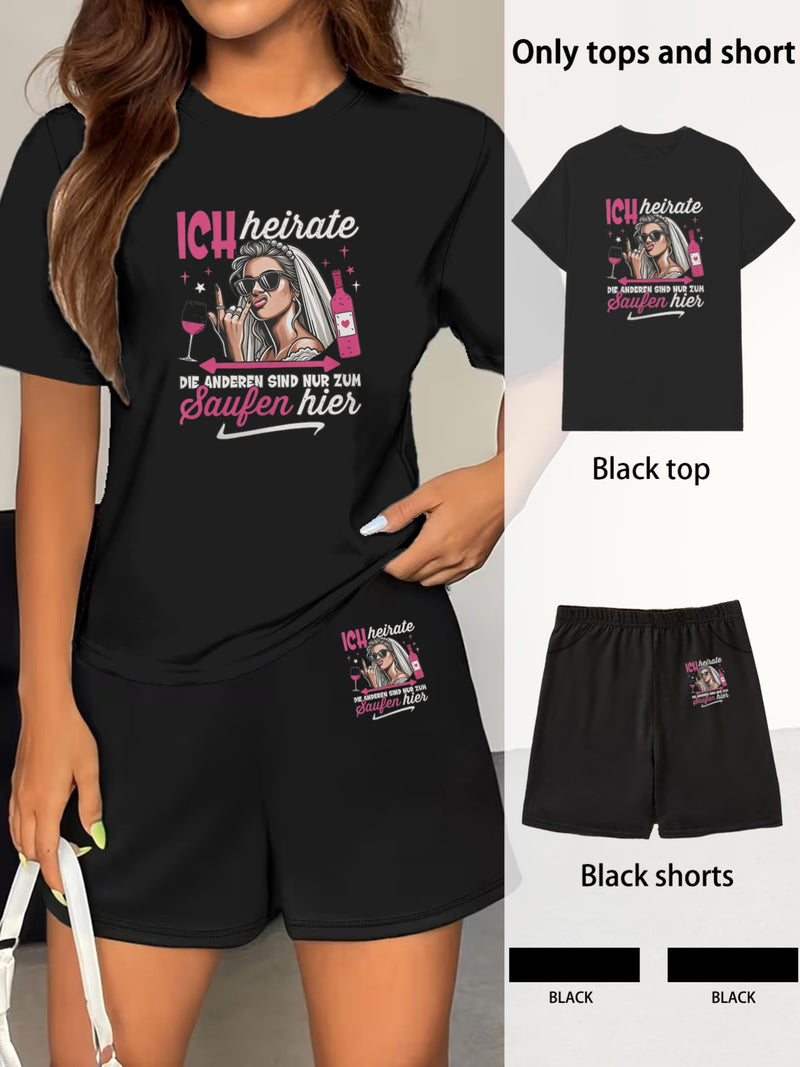 2pcs Set for Women's Daily Commute and Casual Wear in Spring and Summer.