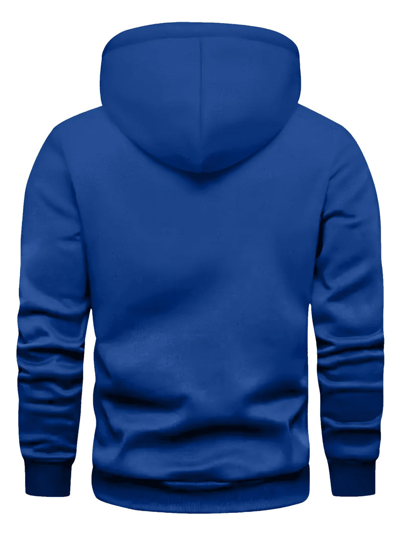 Men's hooded sweatshirt.