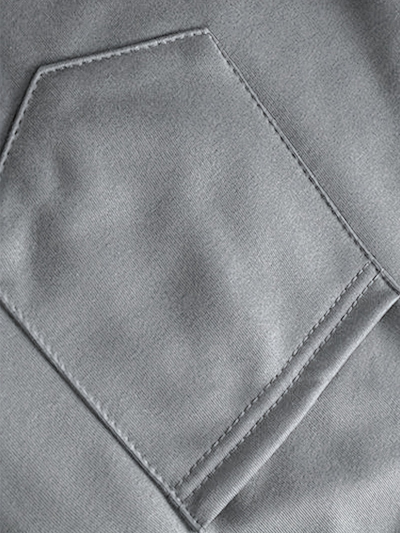 Men's Tracksuits 2pcs Set - Stand Collar Ribbed Hem Sportswear.