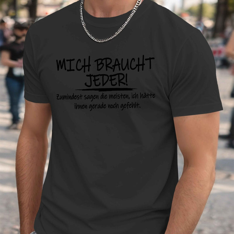 Men’s Funny German Crinkle Plus Size T-Shirt.