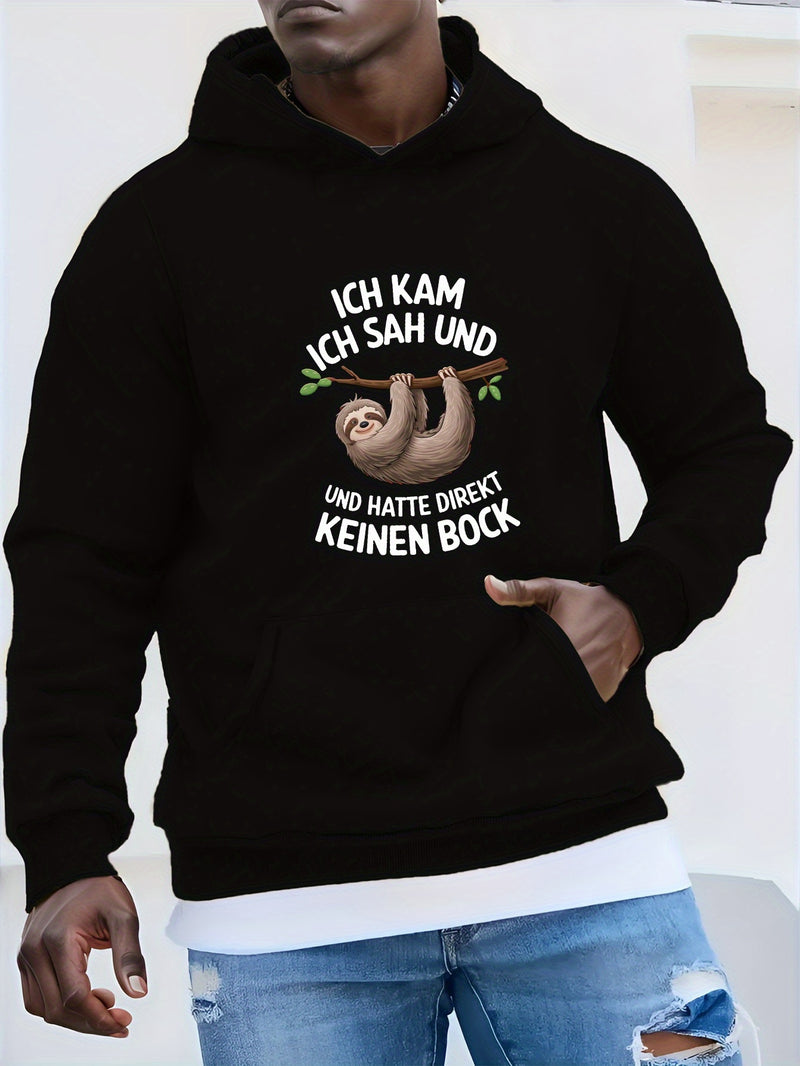 Men’s Hooded Sweatshirt German Sloth.