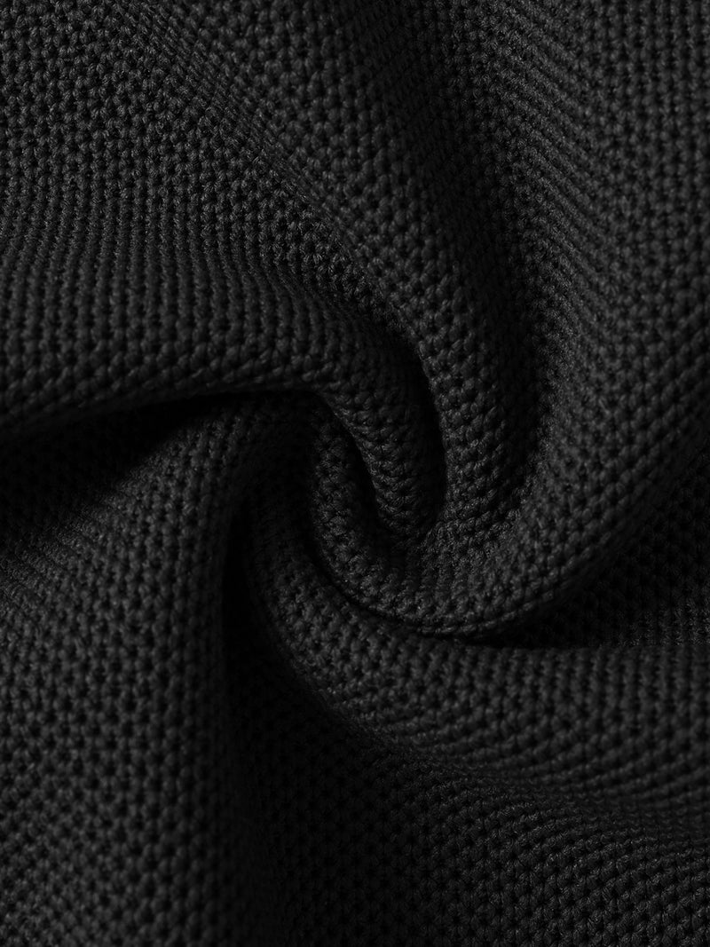 Men's Outdoor Golf and Equestrian Lapel Polo Shirt, Long Sleeve.