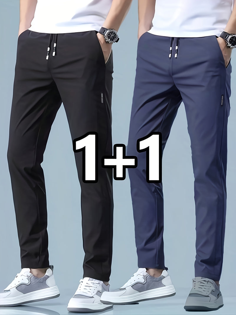 2-pcs Men's Quick-Dry Breathable Jogger Pants.