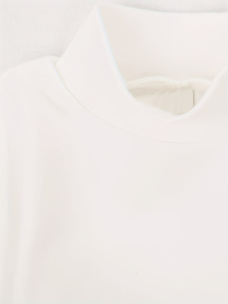 4pcs Autumn/Winter Long-Sleeve Stand Collar T-Shirts for Boys and Girls.