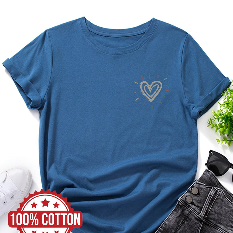 Women's "Love" Graphic Print T-Shirt.