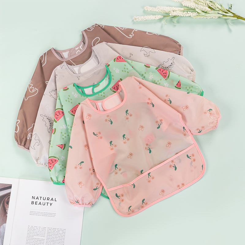 New children's overalls baby anti-dress baby eating clothes.