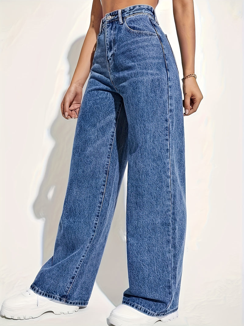 Women's Fashion Stretch Washed Denim Pants.