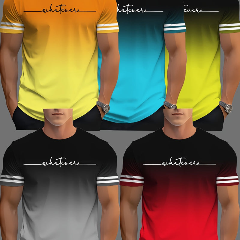 Men's Novelty T-Shirt 5pcs Set.
