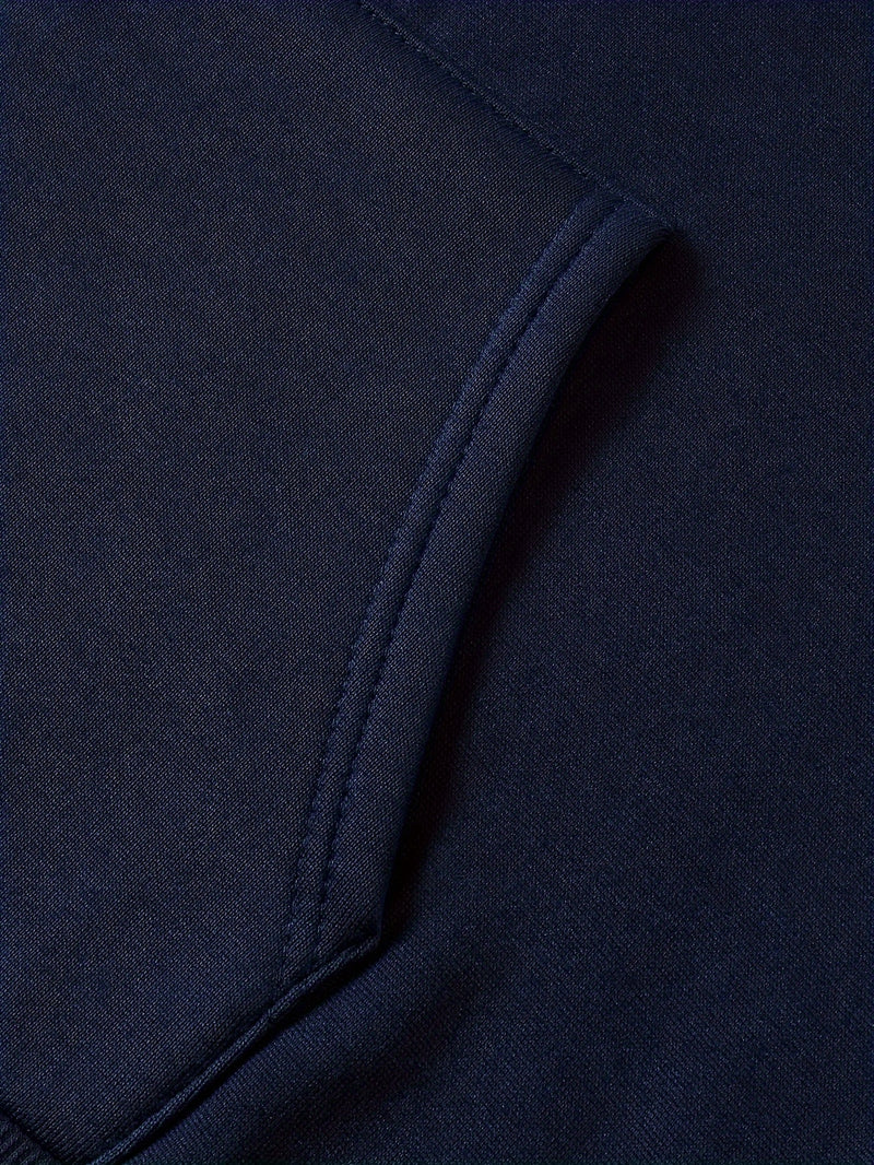 Men’s Hooded Sweatshirt New Solid Color Printed Hoodie Loose.