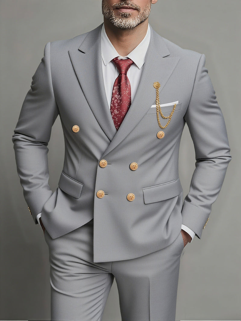 Men's 2pcs Suit Set, Jacket + Trousers, Stylish and High-Quality.