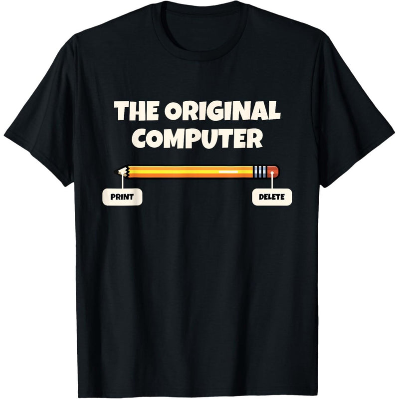 Men’s Funny Sarcastic Programmer Pencil Gift T-Shirt.