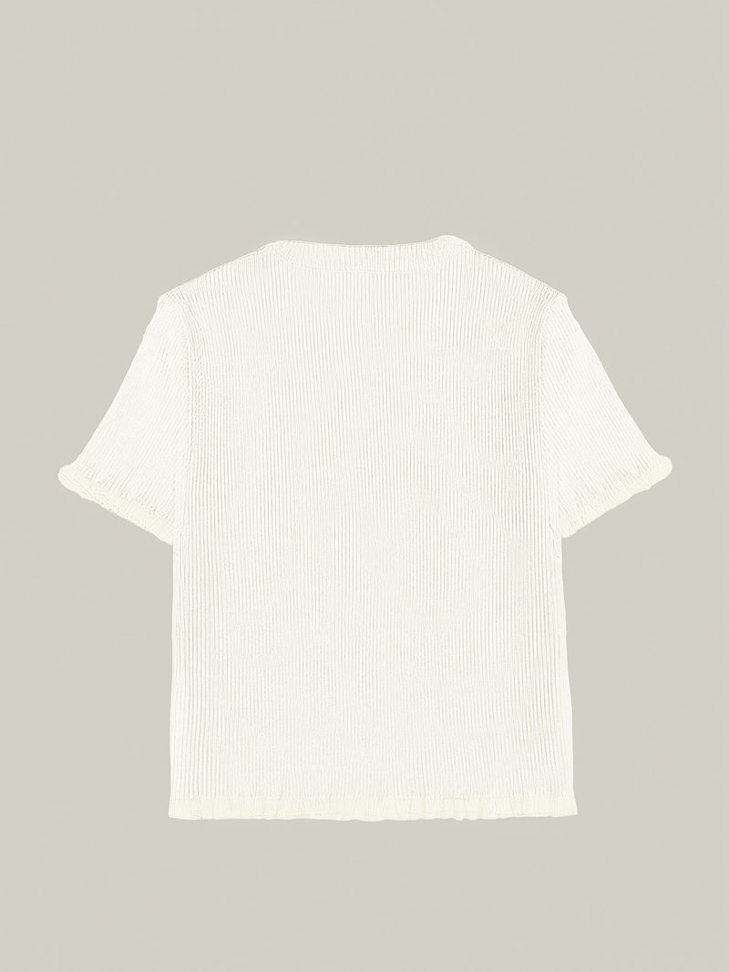 Women's Summer Button Ear Design Edge Design.