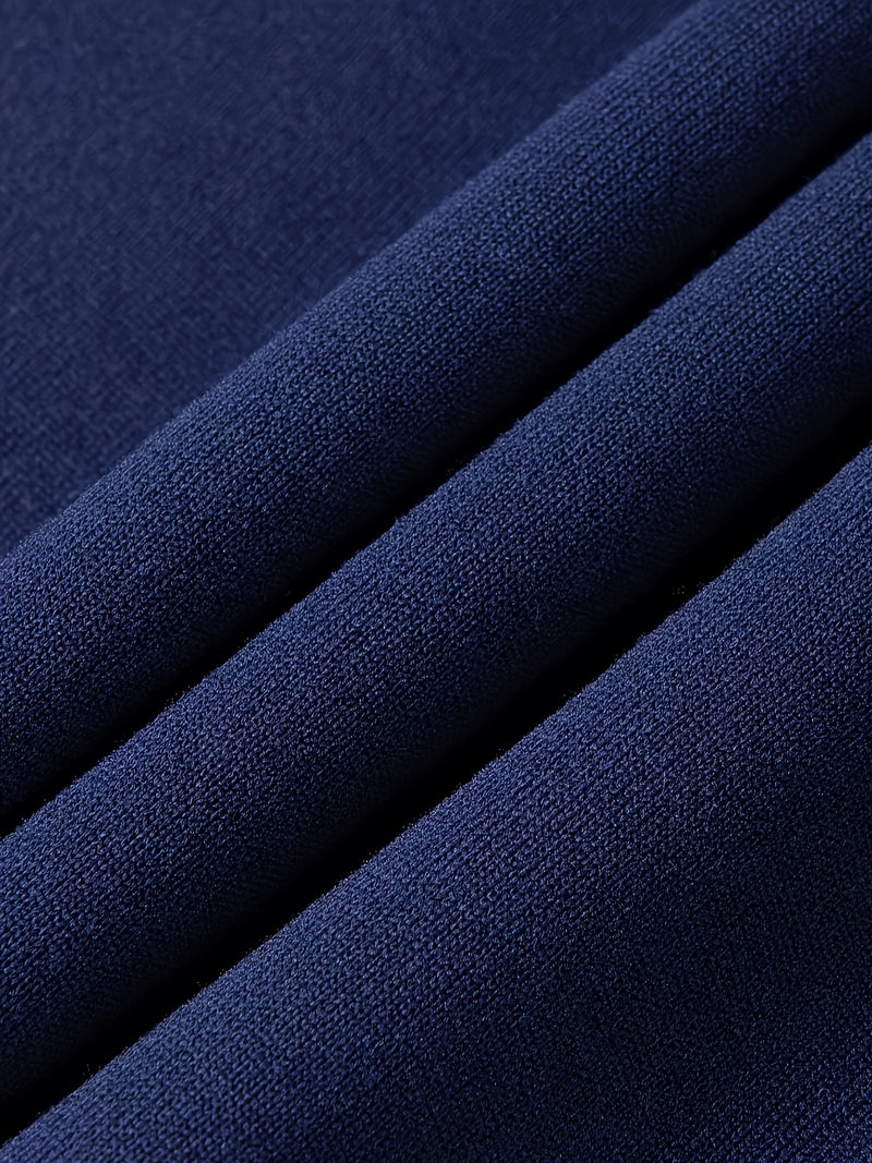 Men's Hoodie. Solid Color Long Sleeve Open Front Hooded Sweatshirt Jacket.