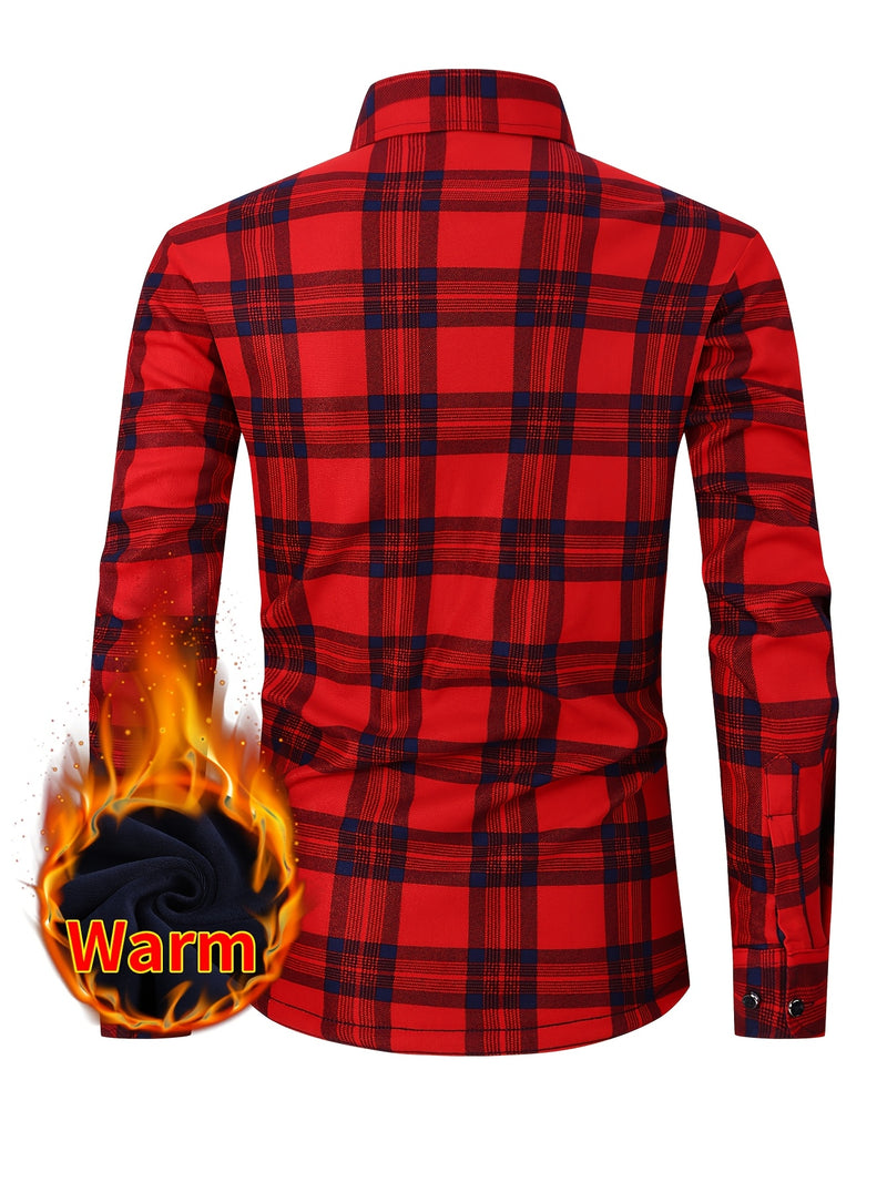 Men's Flannel Checkered Shirt.
