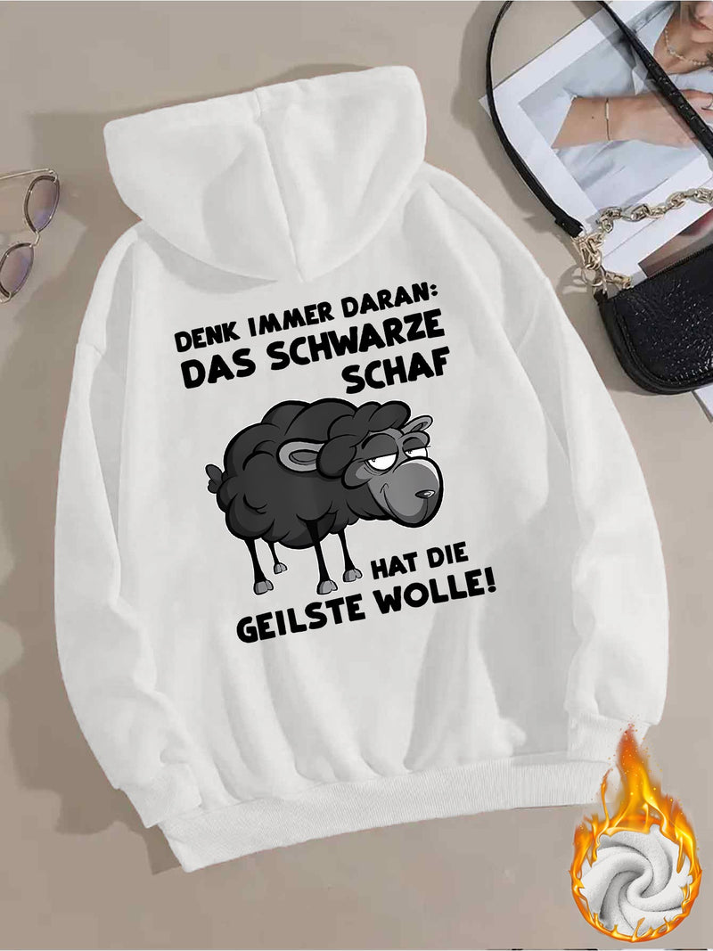 Black Sheep Women's Stylish Casual Sports Hoodie.