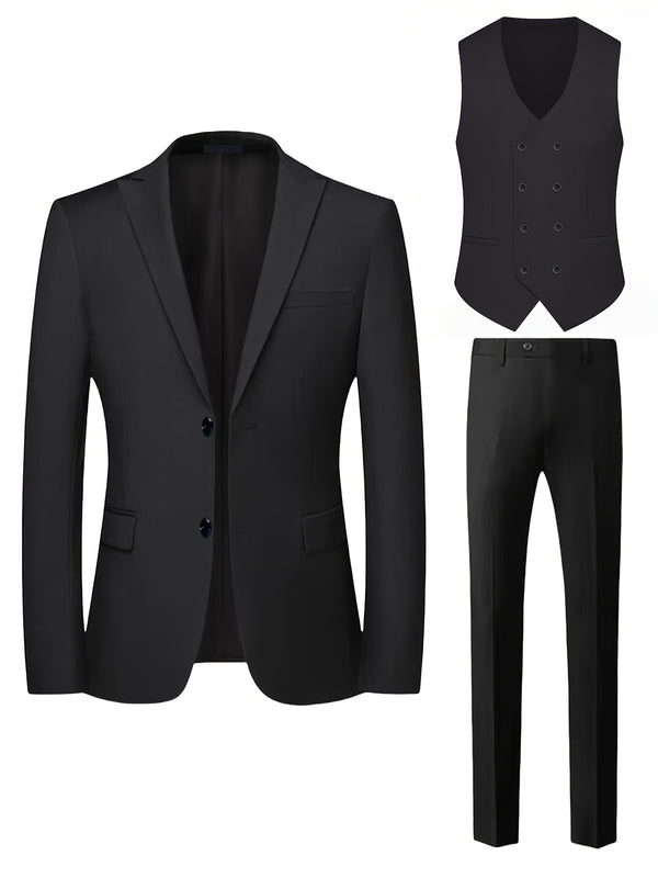 Men's Three-Piece Suit Set Including a Suit.