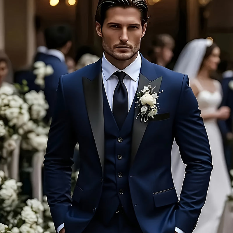 A Men's Three-Piece Suit, Consisting of a Blazer.