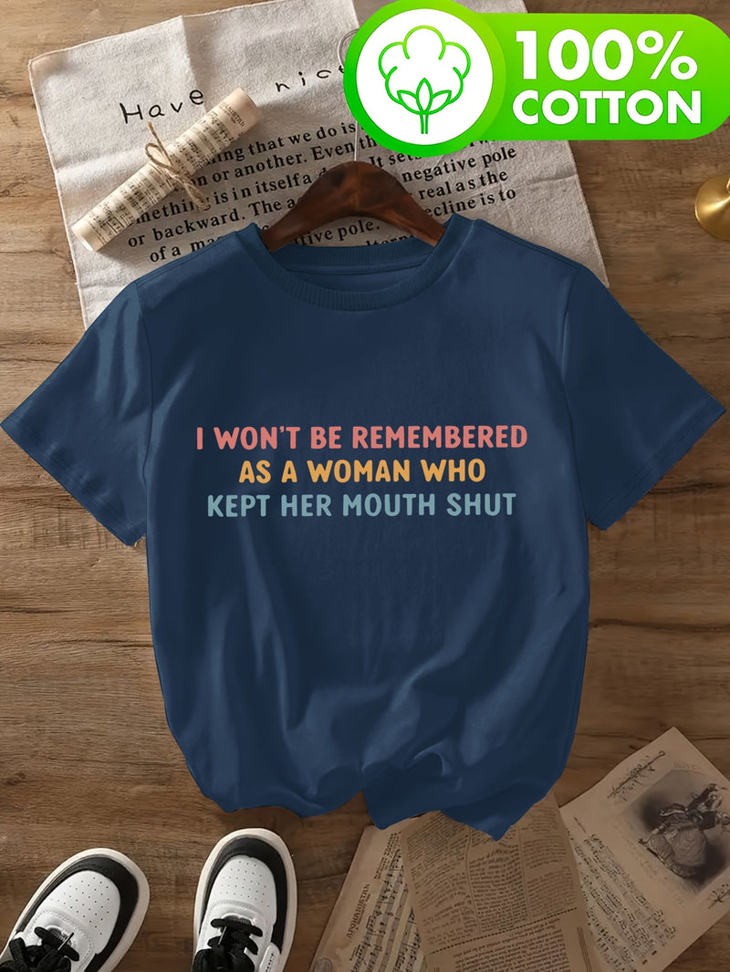 Women’s Short-Sleeve Round Neck T-Shirt.