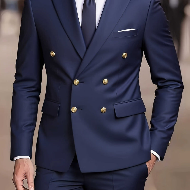 Men's Suit Set with 2pcs, Including a Blazer And Trousers.