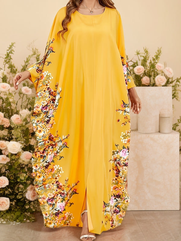 Elegant Batwing Sleeve Maxi Dress for Women.