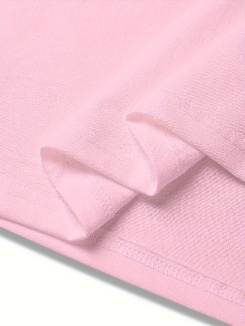 Women's Fashion Cartoon Puppy Print Short Sleeve T-Shirt and Shorts.