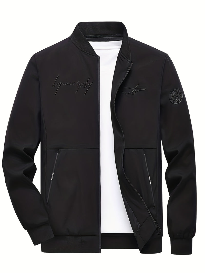 Men'S Casual Versatile Jacket for Young Adults, Stylish Baseball Coat.