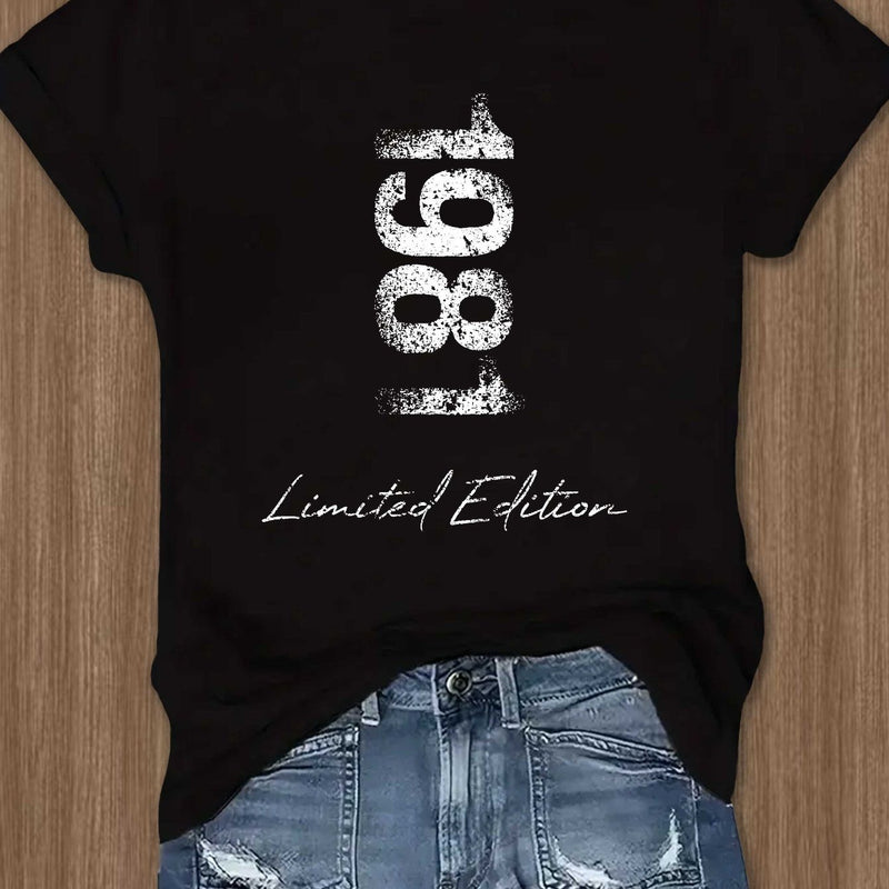 1981 limited edition Fashion Women's T-shirt Short Sleeves